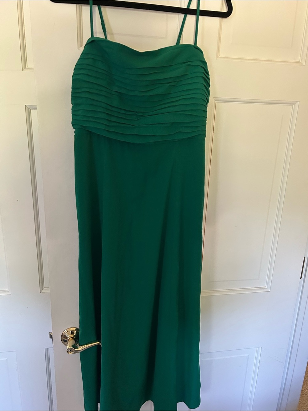 Emerald Green Spaghetti Strap Dress